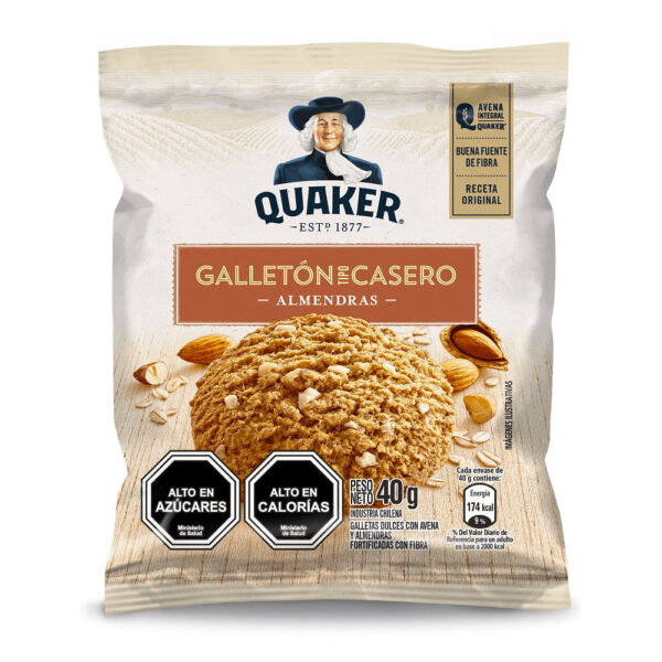 GALLETON DE AVENA ALMENDRA 40G QUAKER