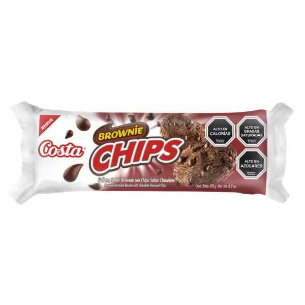 BROWNIE CHIPS 120G COSTA
