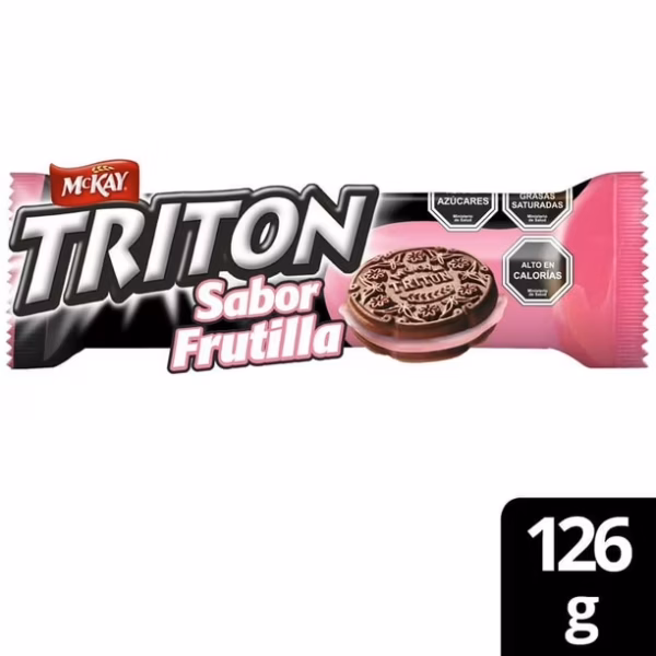 GALLETAS TRITON FRUTILLA 126G MCKAY