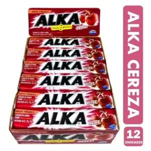 ALKA CEREZA DISPLAY 12 UNIDADES 348G
