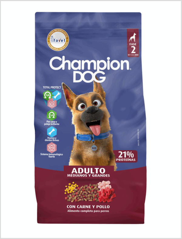 CHAMPION DOG 18KG ADULTOS MEDIANOS Y GRANDES
