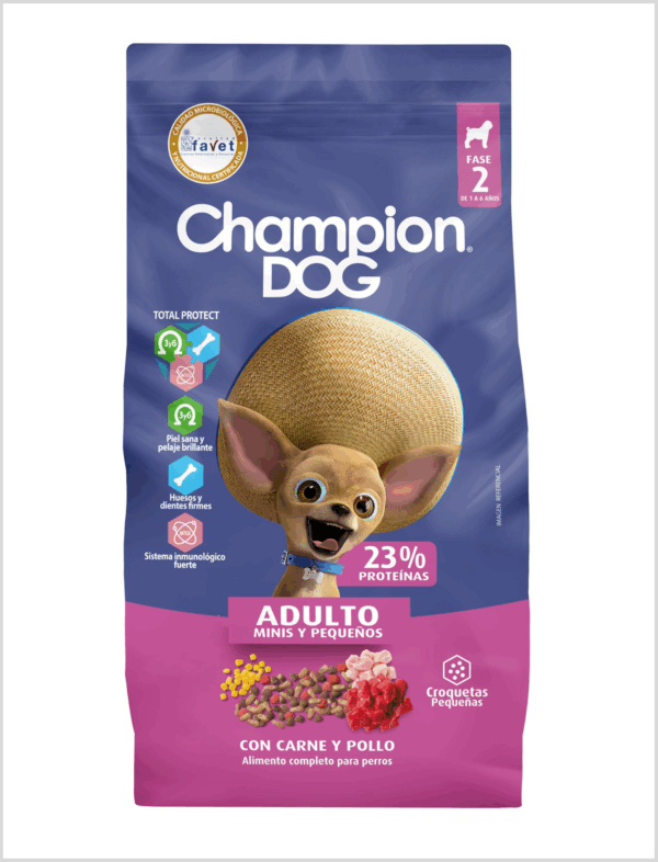 CHAMPION DOG 18KG ADULTO MINIS Y PEQUEÑOS